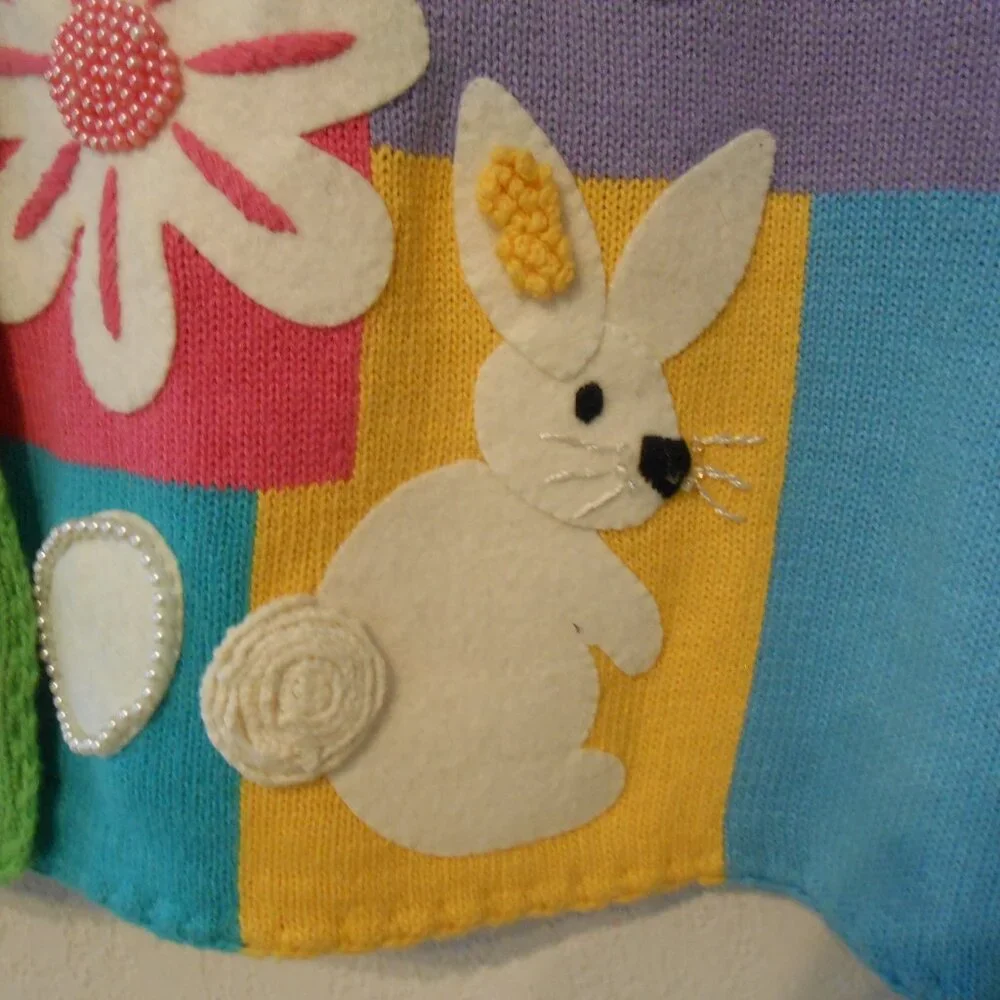 Michael Simon Easter Bunny Sweater Cardigan - Picture 4 of 11